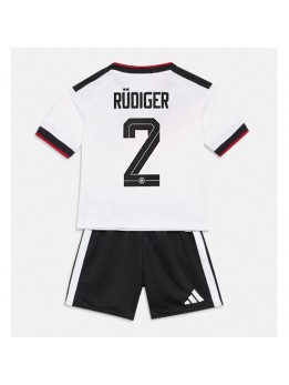 Tyskland Antonio Rudiger #2 Replika Hemmakläder Barn VM 2026 Kortärmad (+ byxor)